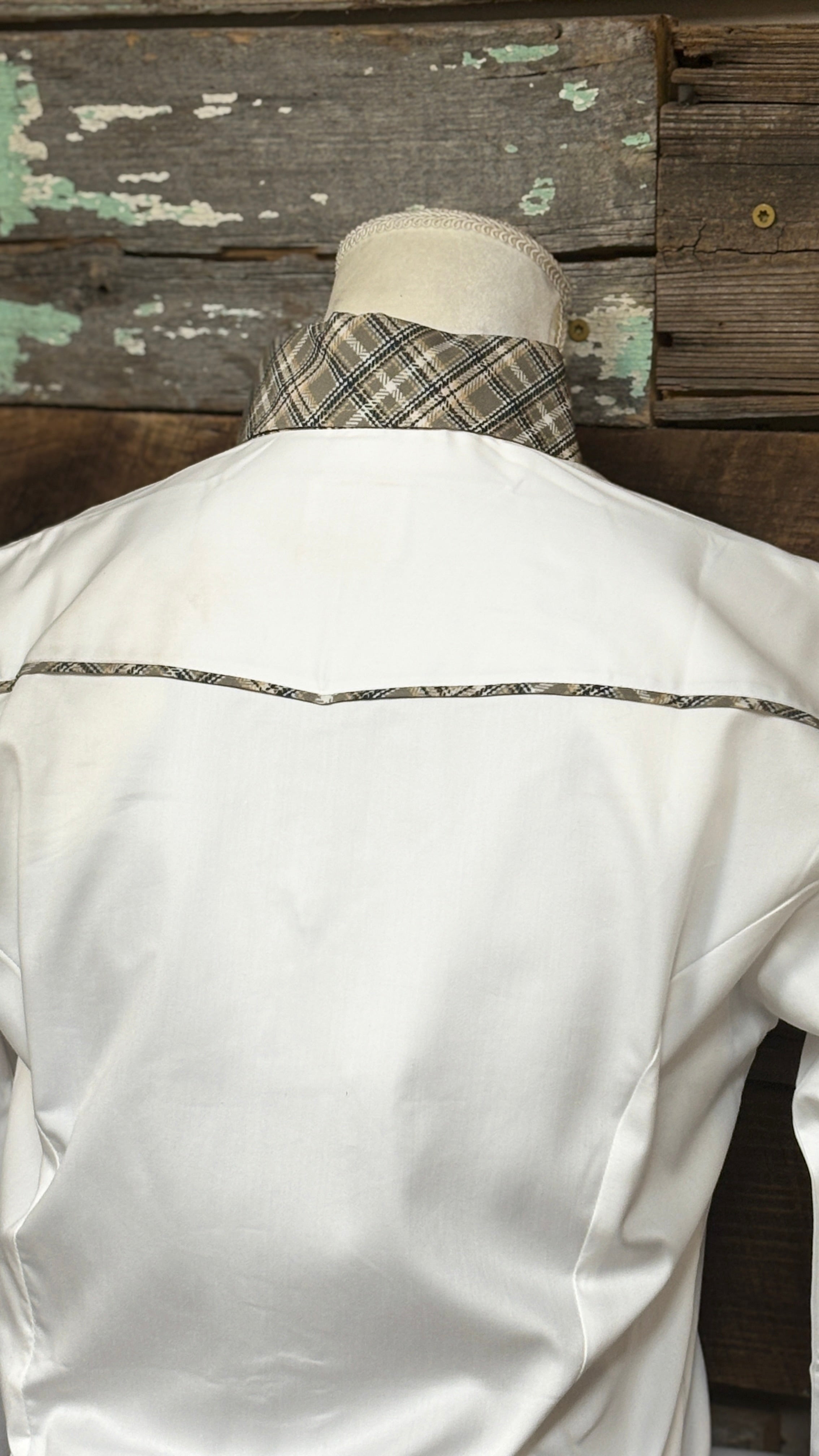 RHC Concealed Zipper Shirt - White - Henderson's Western Store