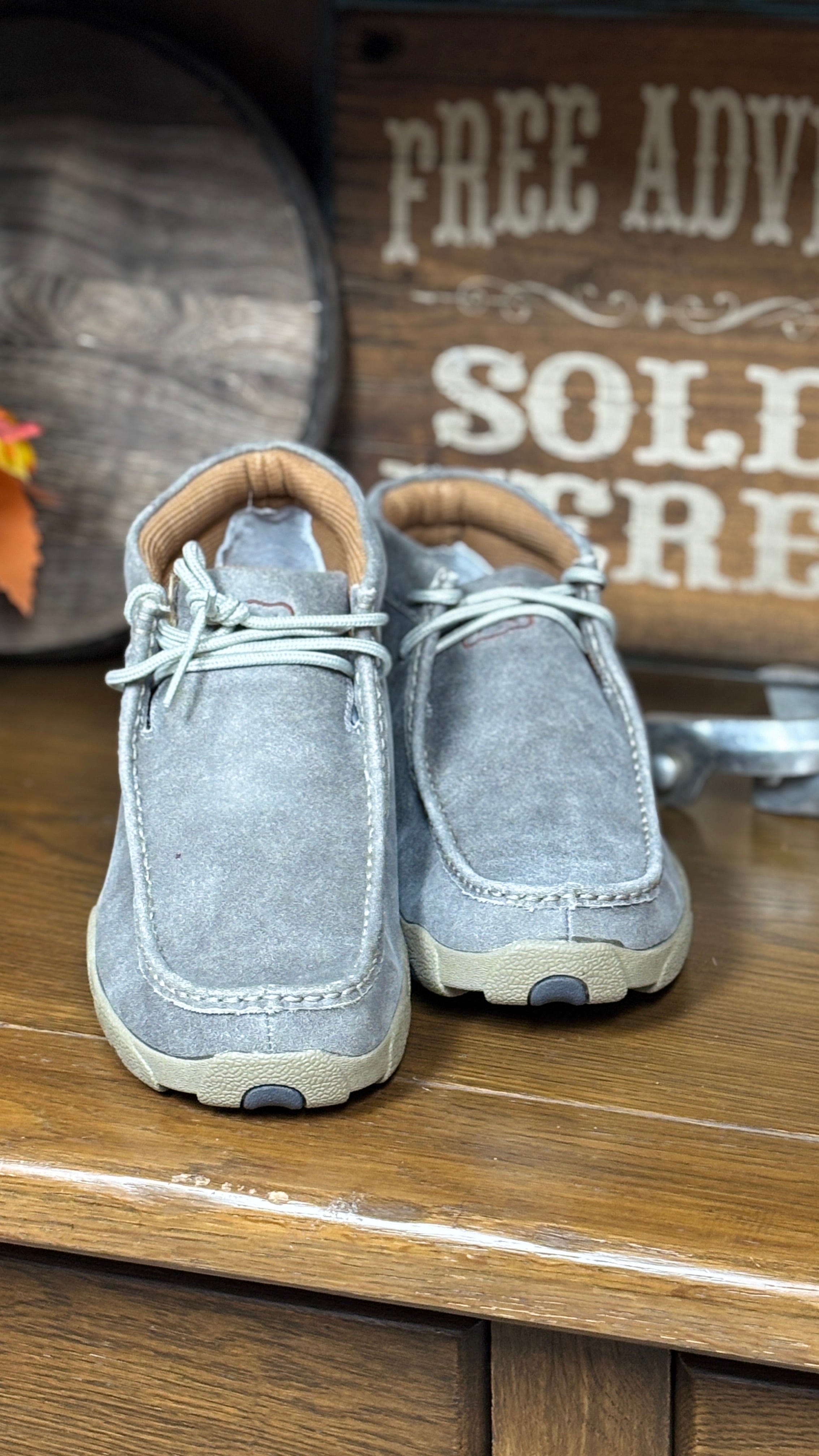 Men's Chukka Driving Moc ~ Grey - Henderson's Western Store