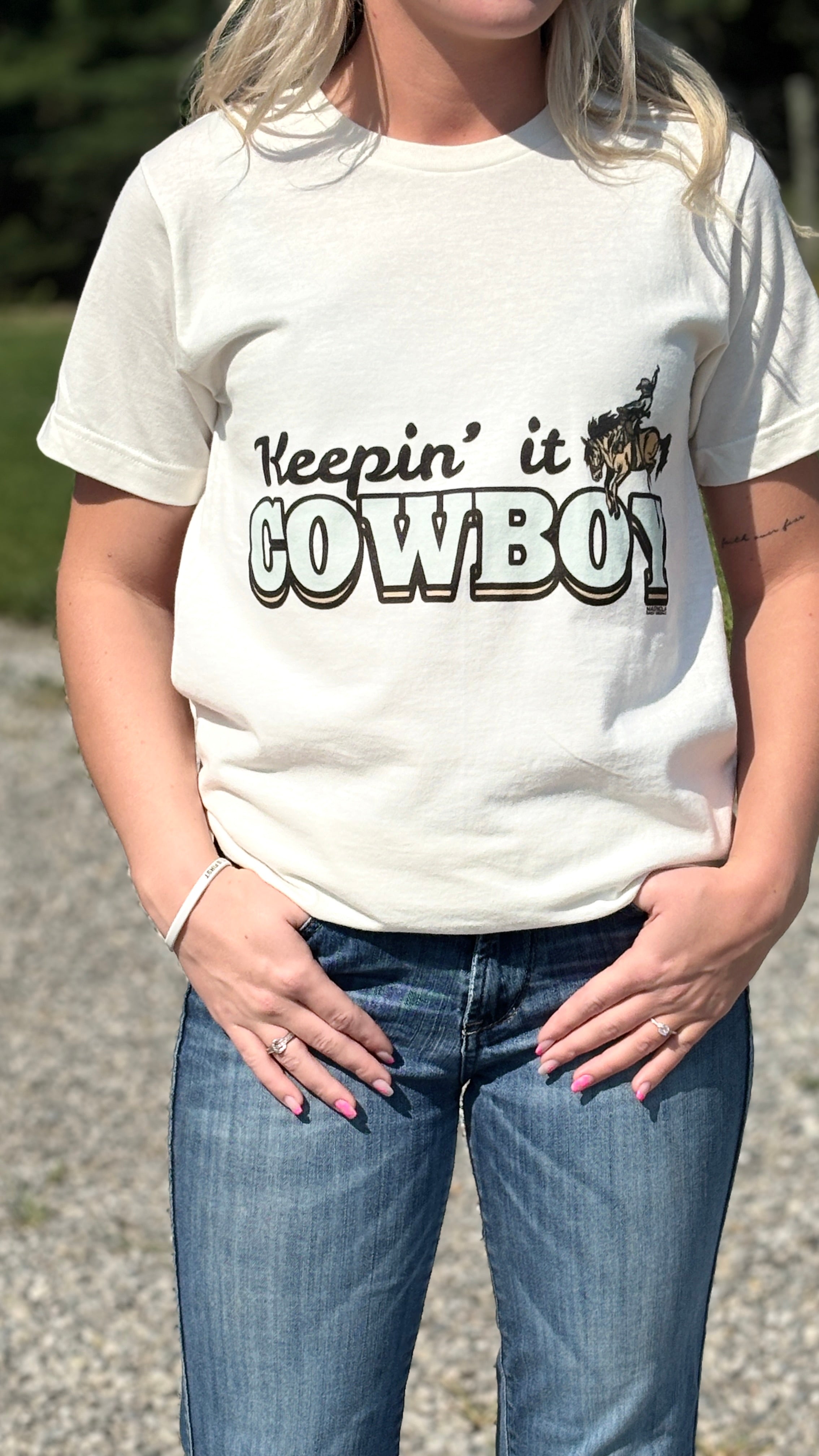 Keepin’ It Cowboy Tee - Henderson's Western Store