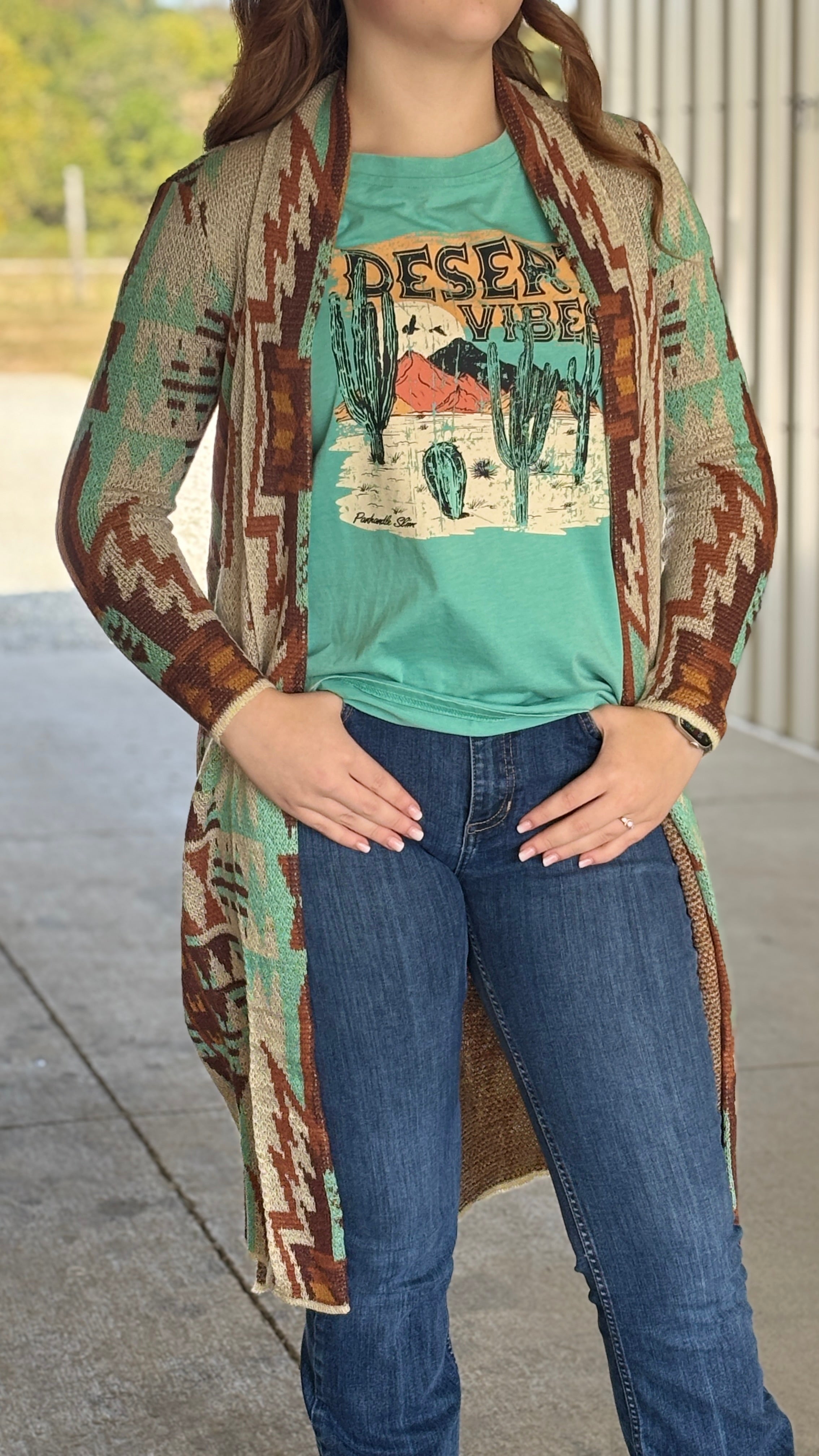 Aztec Knit Duster by Rock & Roll - Henderson's Western Store