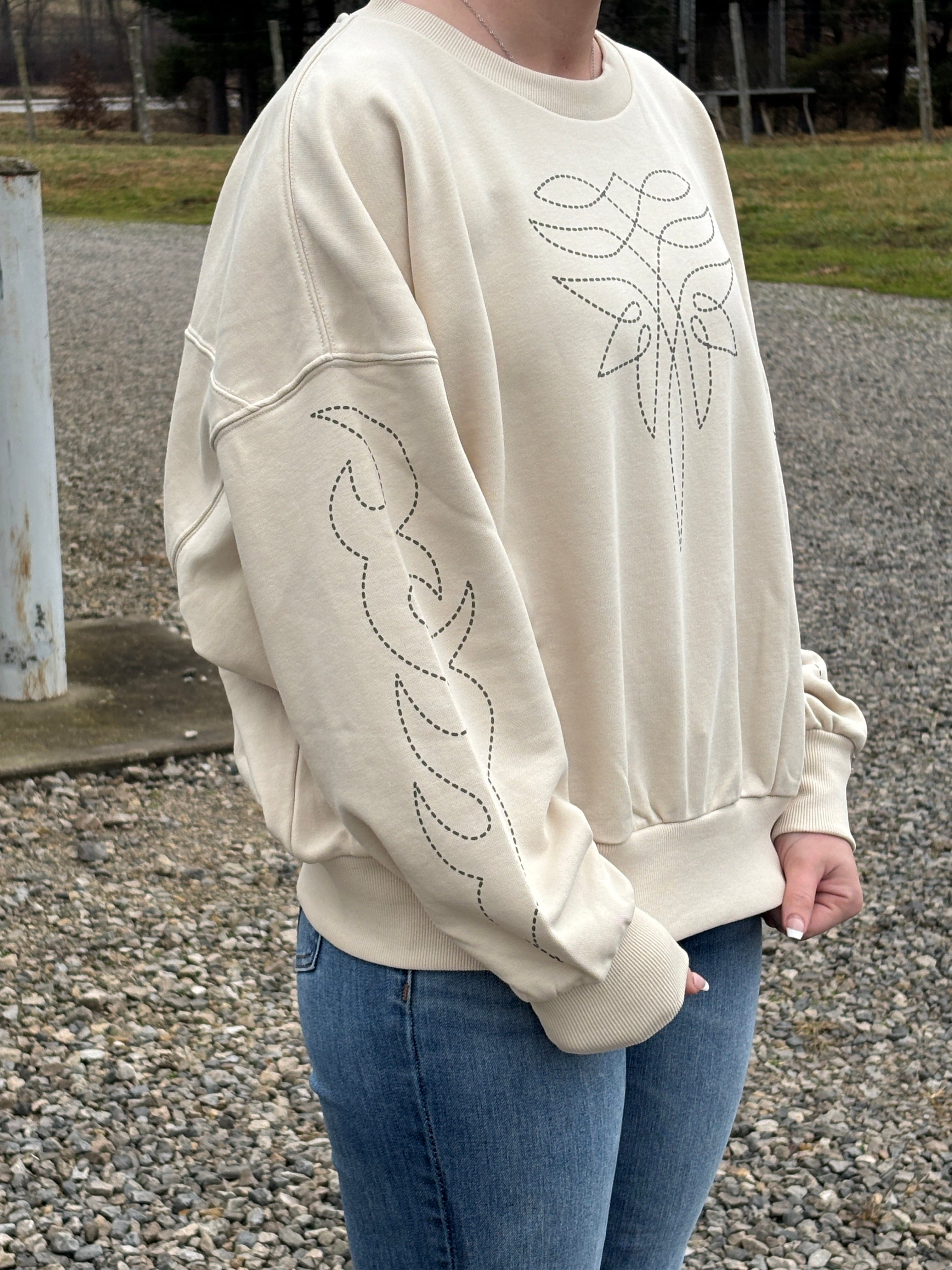 Lainey Wilson Cowboy Sweatshirt by Wrangler - Henderson's Western Store