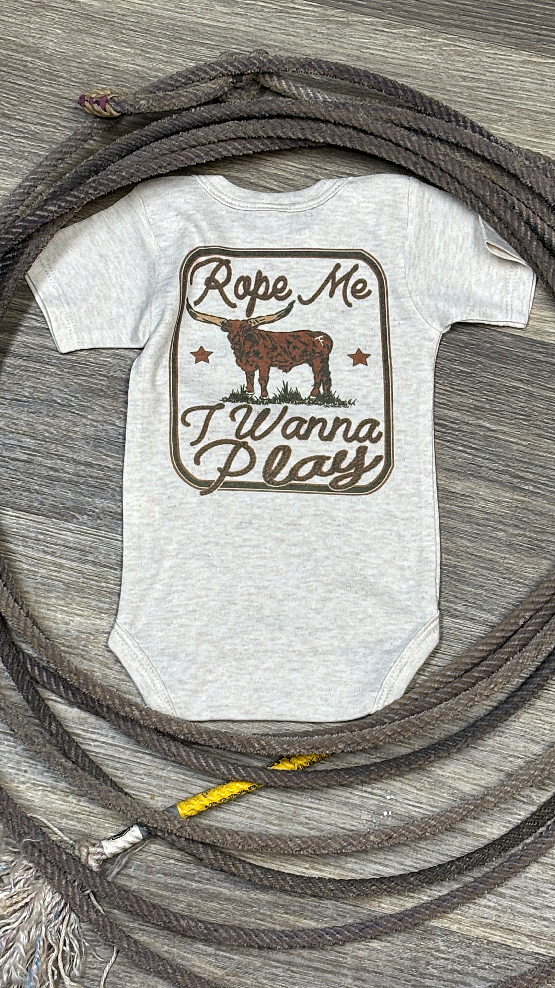 Rope Me I Wanna Play Onesie - Henderson's Western Store