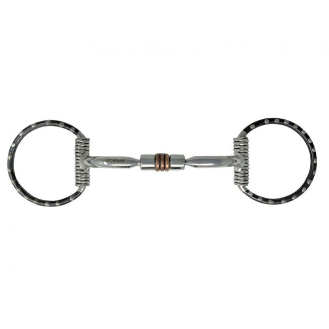 SS D-Ring Bit W/Silver Dots - Henderson's Western Store