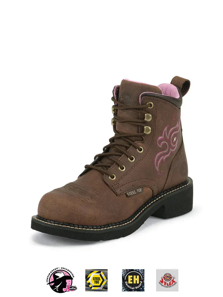 Ladies Aged bark Boots by Justin - Henderson's Western Store