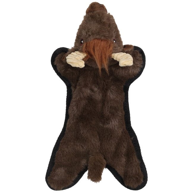 Crinkle Flat Plush Dog Toy ~ Bison - Henderson's Western Store