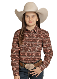 Girl's Print Shirt by Panhandle - Henderson's Western Store