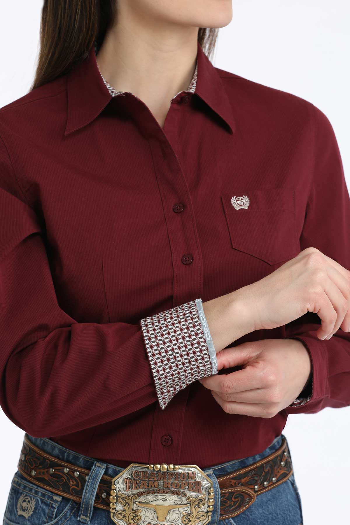 Ladies Cinch ~ Burgundy - Henderson's Western Store