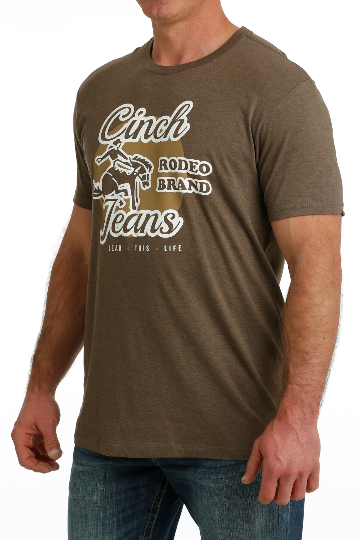 Cinch American Brand Tee ~ Heather Brown - Henderson's Western Store