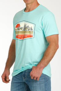 Load image into Gallery viewer, Men&#39;s Cinch Tee ~ Blue - Henderson&#39;s Western Store