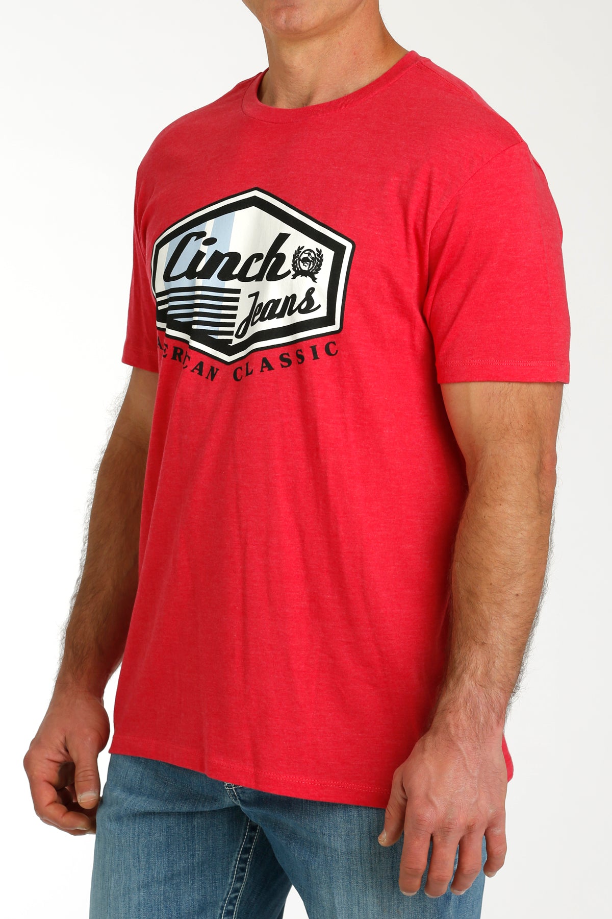 Cinch American Brand Tee ~ Red - Henderson's Western Store