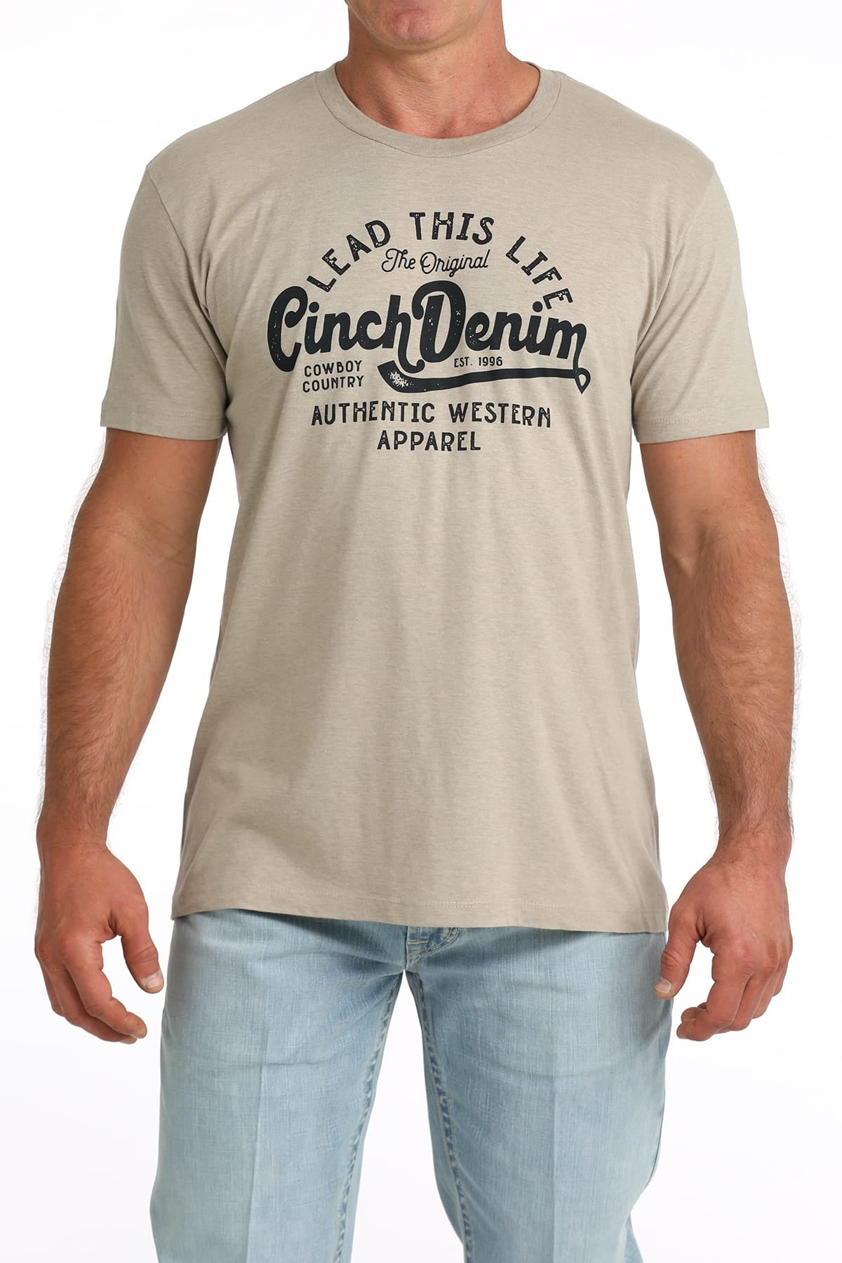 Men's Cinch Tee ~ Khaki - Henderson's Western Store