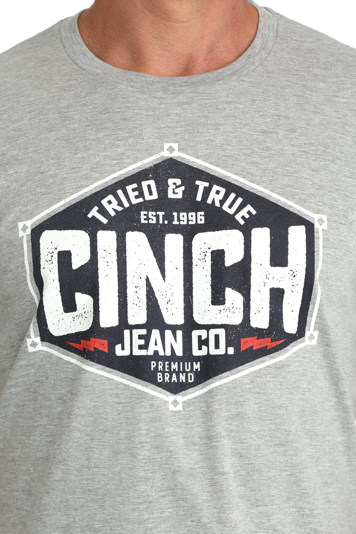 Men's Cinch Tee ~ Grey - Henderson's Western Store