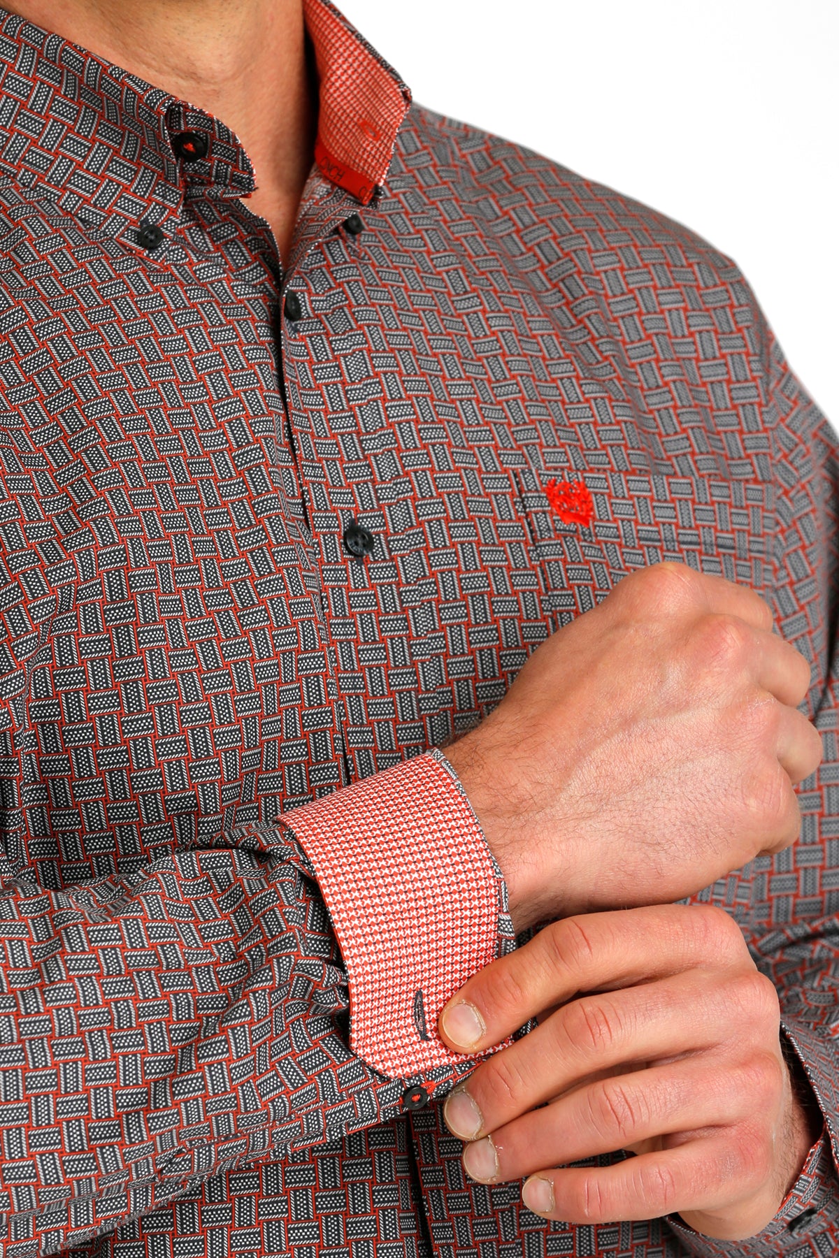 Cinch Geo Print ~ Charcoal - Henderson's Western Store