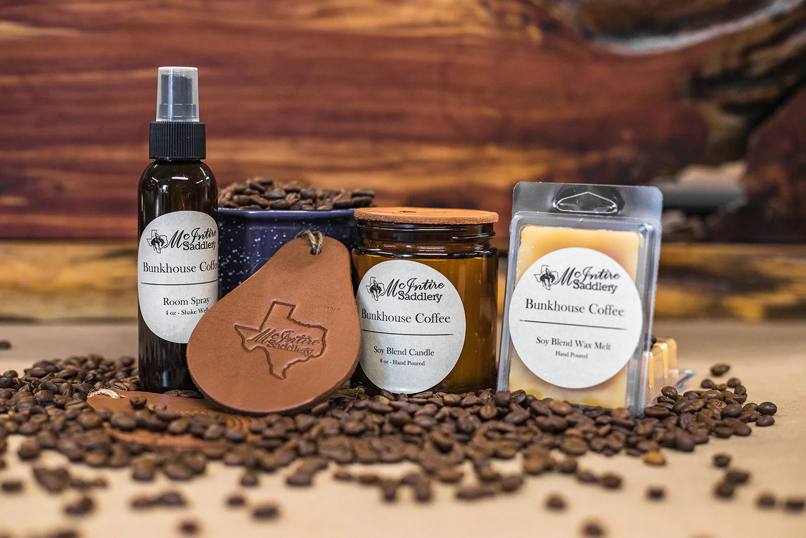 McIntire Saddlery Candles ~ Bunkhouse Coffee - Henderson's Western Store