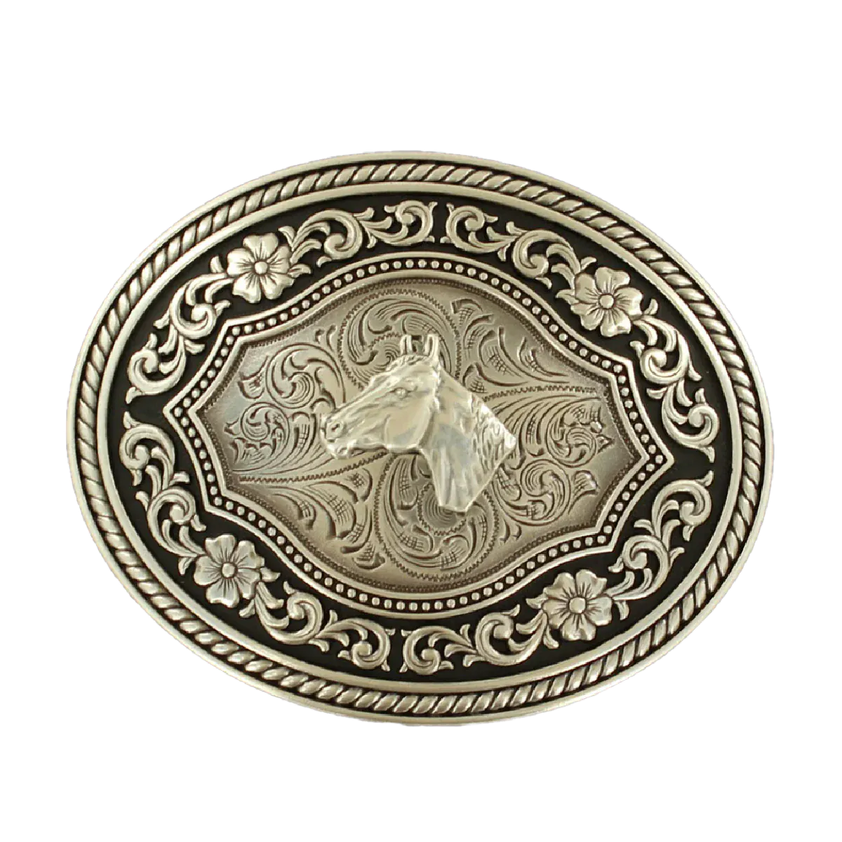 Antique Horse Head Belt Buckle - Henderson's Western Store