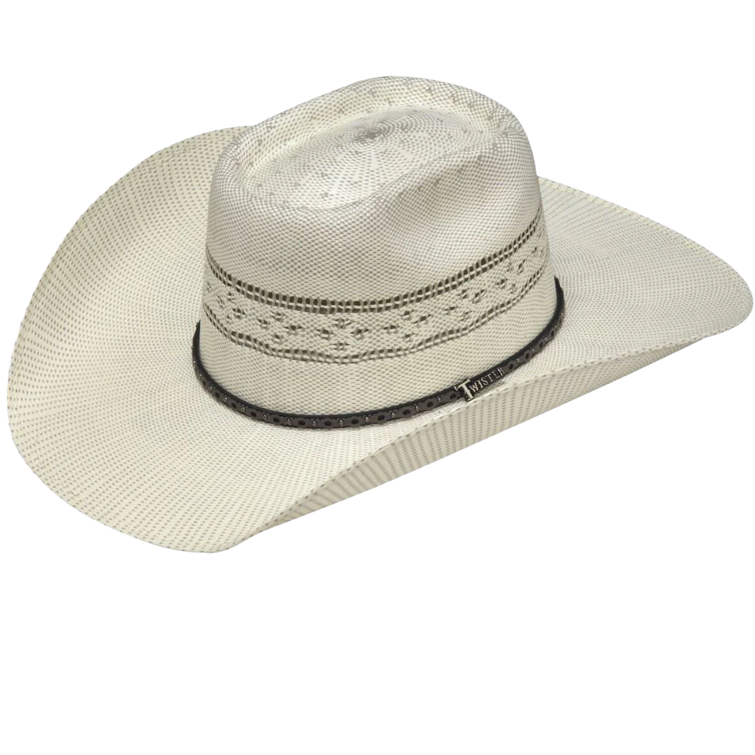Twister Bangora  Straw Hat ~ Brick Top - Henderson's Western Store