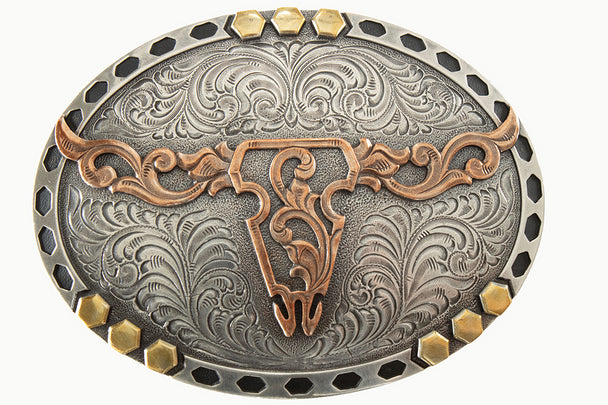 Longhorn Belt Buckle - Henderson's Western Store