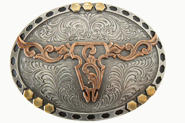 Longhorn Belt Buckle - Henderson's Western Store