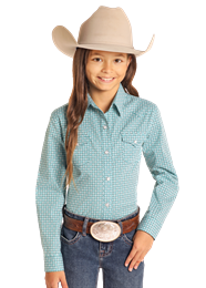 Girls Geo Print Shirt by Panhandle - Henderson's Western Store