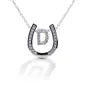 Kelly Herd Horseshoe Initial Necklace ~ D - Henderson's Western Store