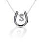 Kelly Herd Horseshoe Initial Necklace ~ S - Henderson's Western Store