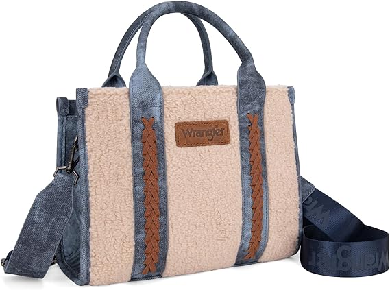 Wrangler Sherpa Denim Tote - Henderson's Western Store