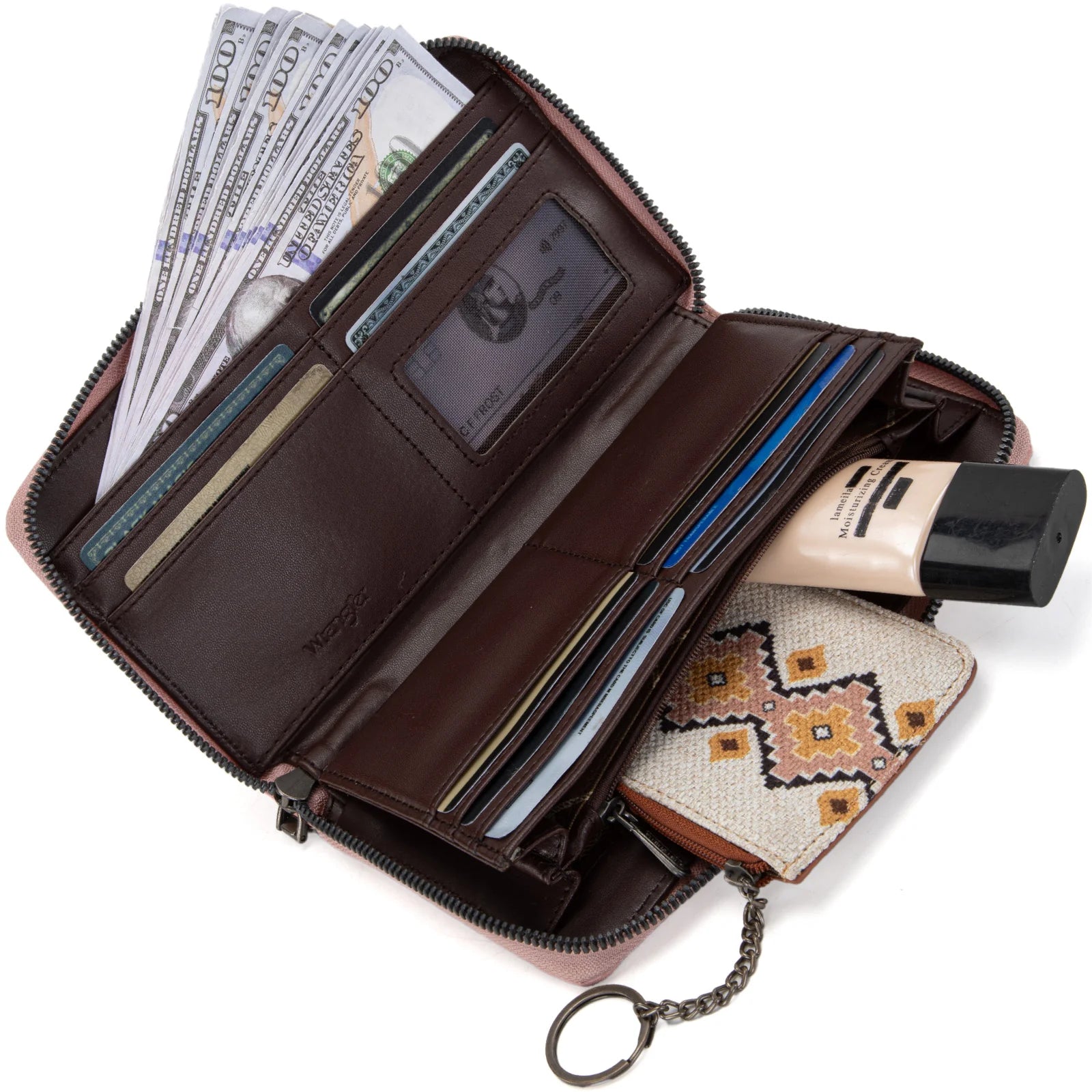 Wrangler Whipstitch Wallet ~ Pink - Henderson's Western Store