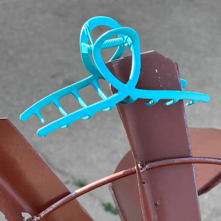 Turquoise Metal Claw Clip - Henderson's Western Store
