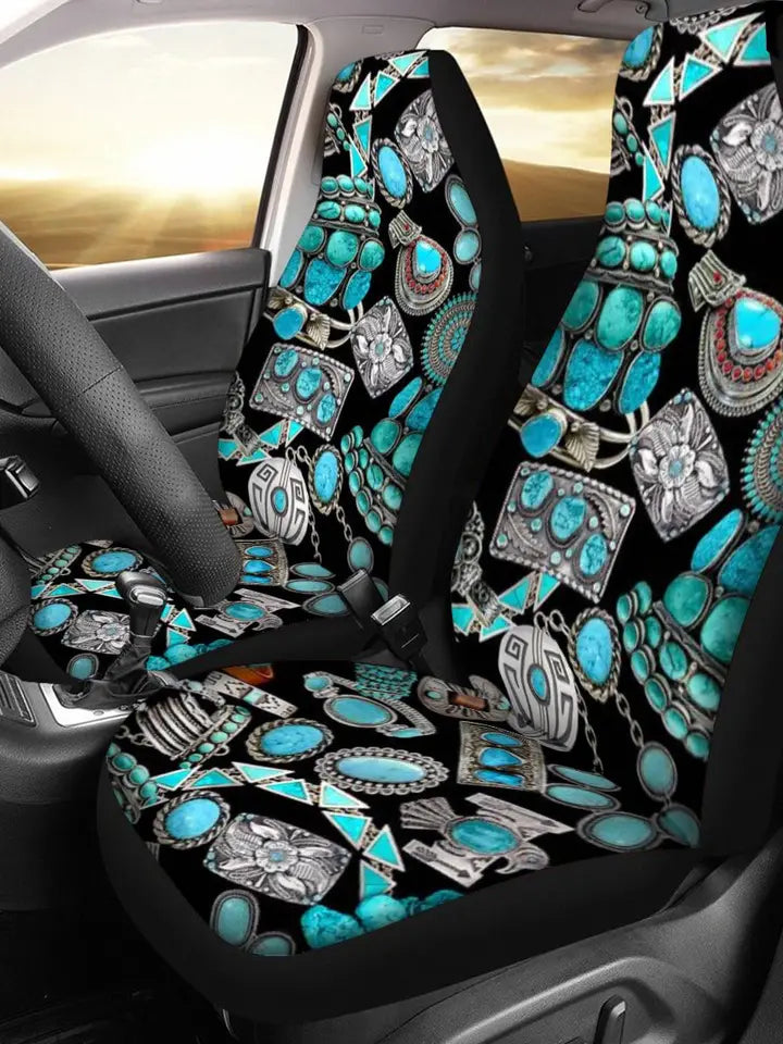 Universal Car Seat Covers ~ Turquoise Days - Henderson's Western Store