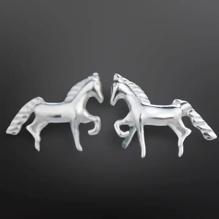 Sterling Silver Mini Horse Stud Earrings - Henderson's Western Store