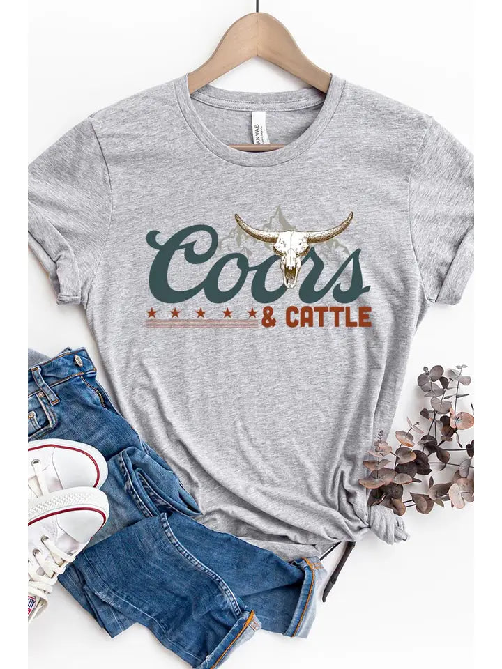 Coors & Cattle Tee - Henderson's Western Store