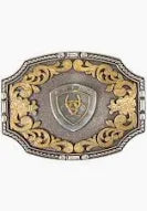 Ariat Belt Buckle ~ Silver Rope Edge - Henderson's Western Store