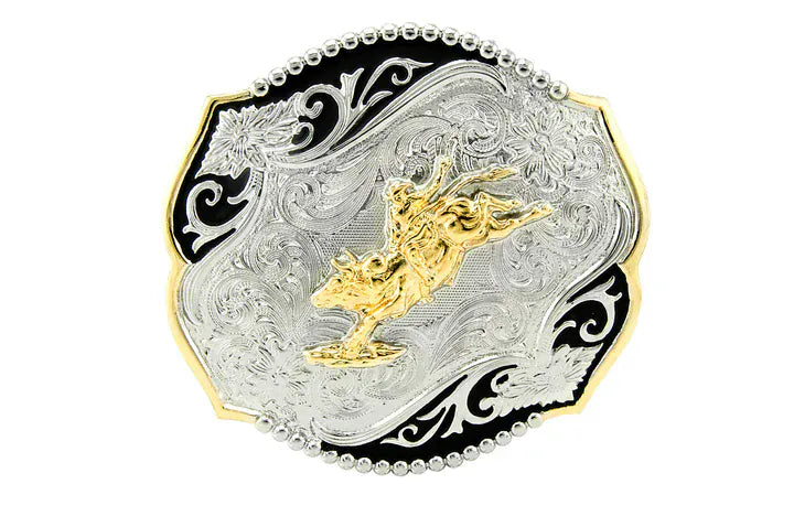 Western Edge Belt Buckle ~ Bull Rider - Henderson's Western Store