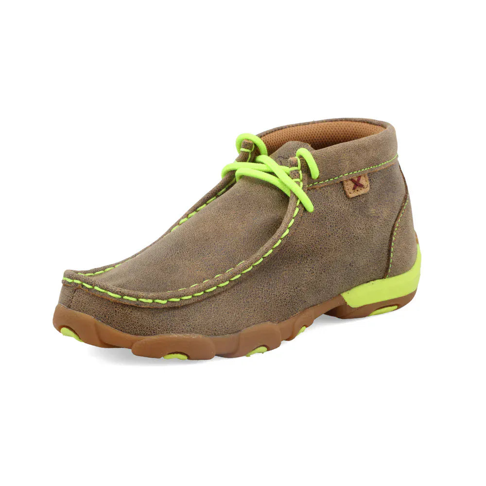 Youth Driving Moc by Twisted X ~ Neon Yellow - Henderson's Western Store