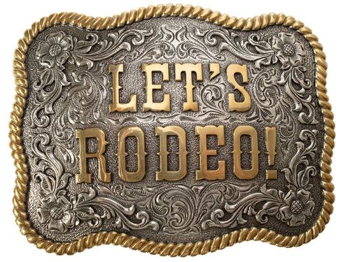 Let's Rodeo Buckle - Henderson's Western Store