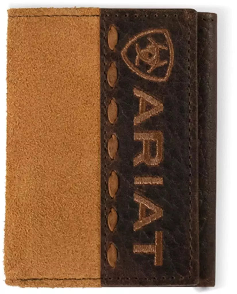 Ariat Roughout Wallet ~ Tri-Fold - Henderson's Western Store