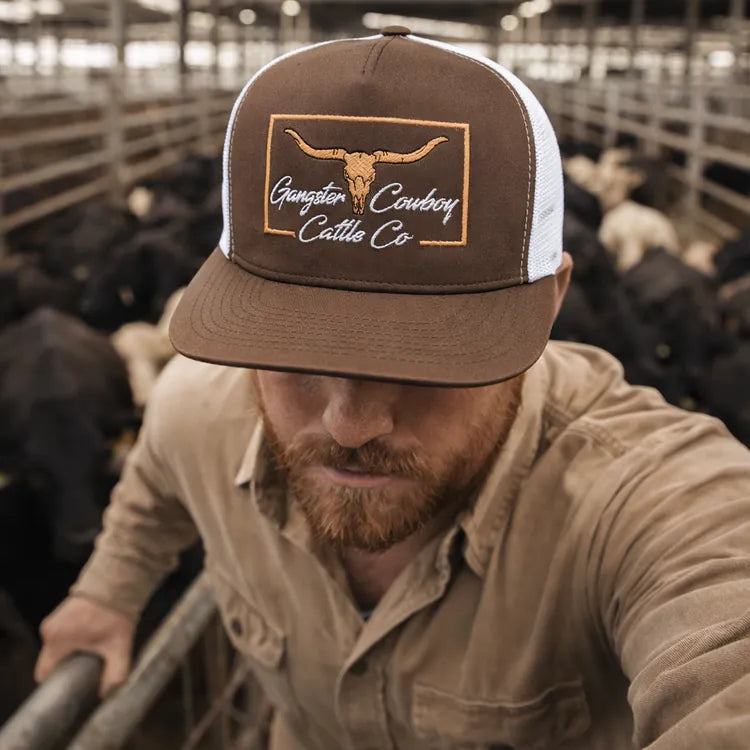 Cattle Co. Ball Cap ~ Brown - Henderson's Western Store