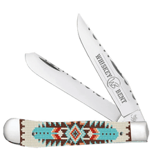 Whiskey Bent Knife ~ Trapper Filework ~ Turquoise Bead - Henderson's Western Store