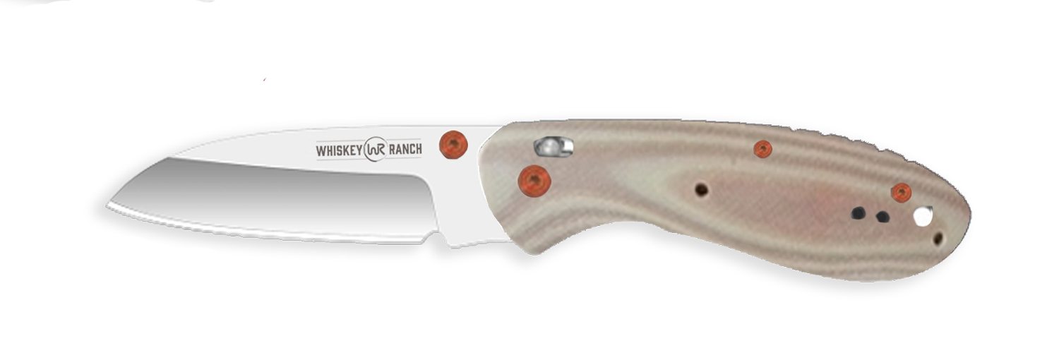 Whiskey Bent Knife ~ Catch Pin Lock ~ Desert Sand - Henderson's Western Store