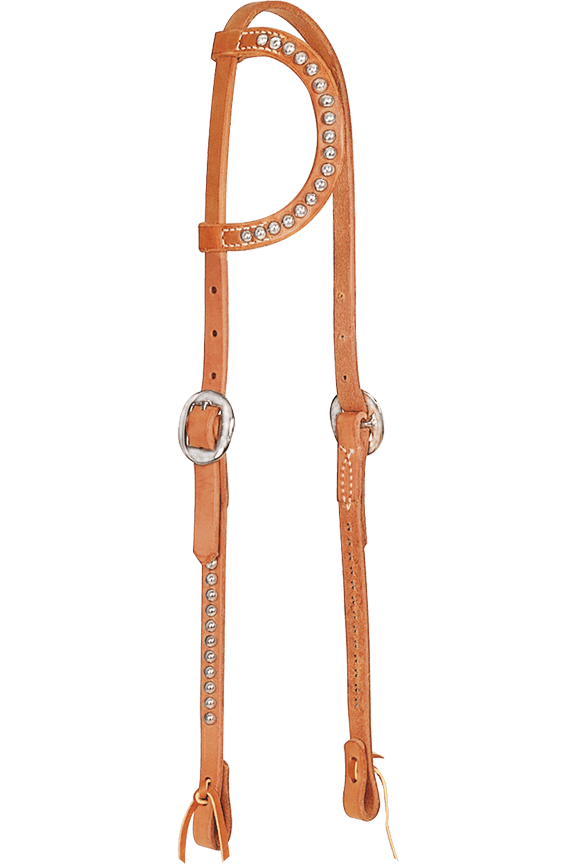 Spotted Sliding Ear Headstall Headstalls SCHUTZ BROTHERS