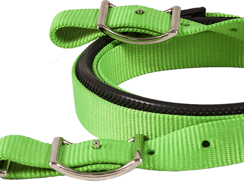 Nylon Contest Rein W/Rubber Grip Reins Mustang