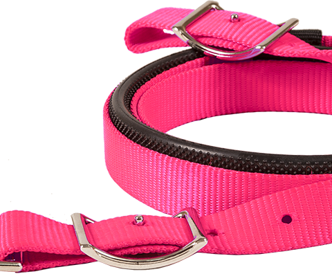 Nylon Contest Rein W/Rubber Grip Reins Mustang