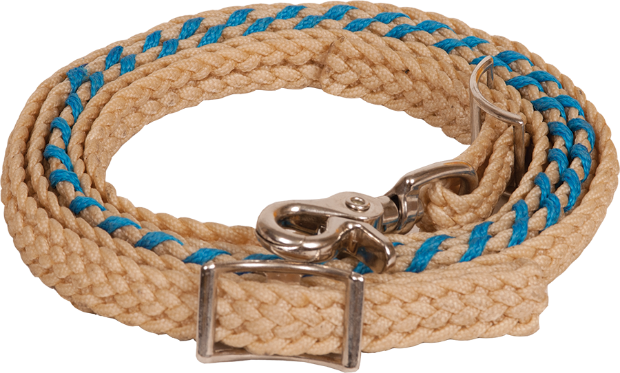 Laced Wax Contest Rein Reins Mustang Turquoise