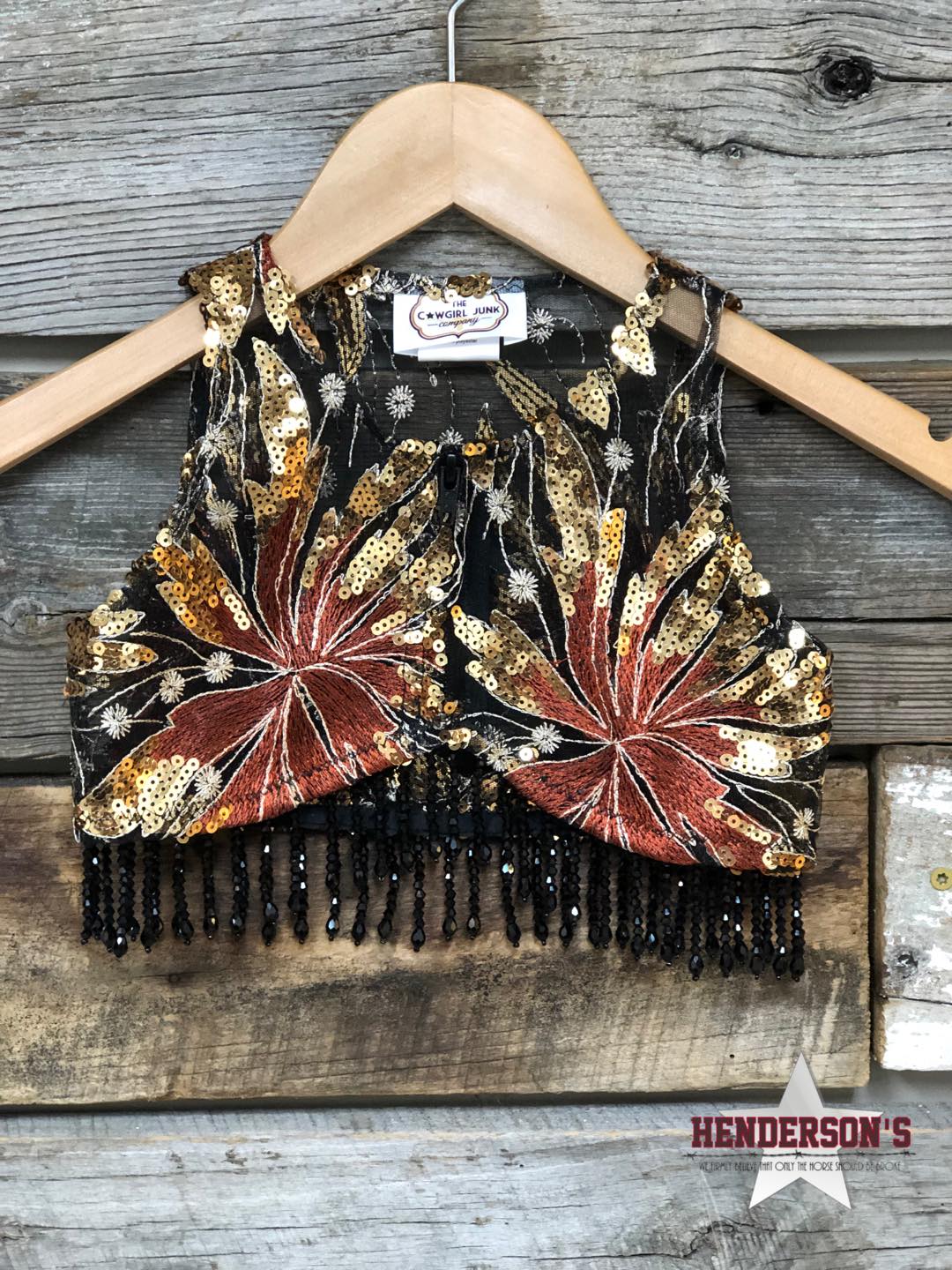 Coppertone Youth "Mini" Bolero with Beads Vest Cowgirl Junk