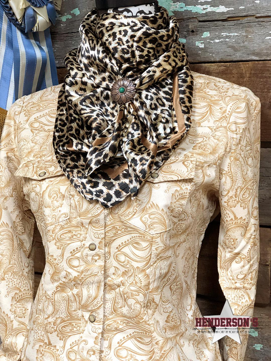 Rodeo Drive Wild Rags/Scarf ~ Copper Leopard Print scarfs Rodeo Drive   
