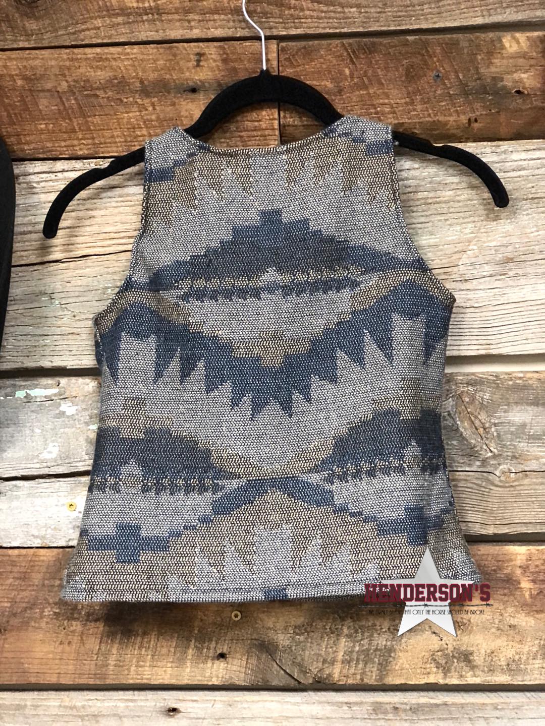Wool Youth "Mini" Vest ~ Denim Blue - Henderson's Western Store