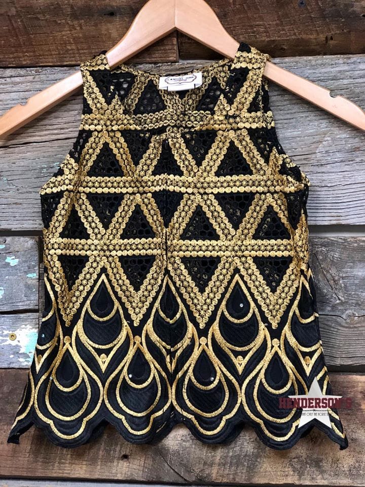 Gold Triangles "Mini" Youth Show Vest Vest Cowgirl Junk Co.