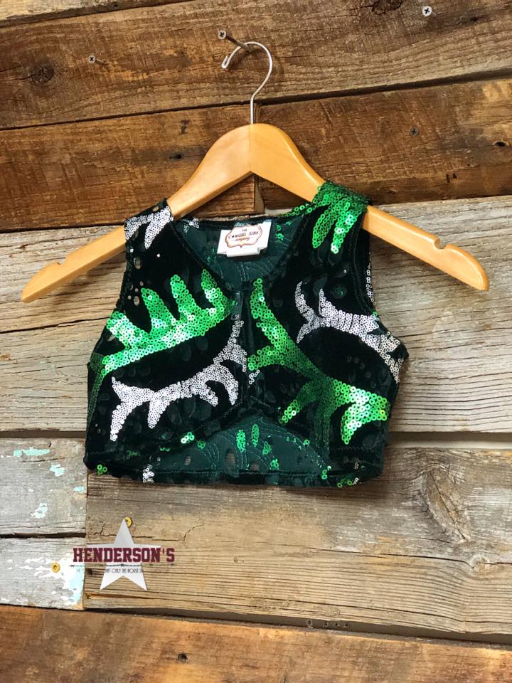 Green Velvet Youth "Mini" Bolero Children's Show Wear Cowgirl Junk Co.