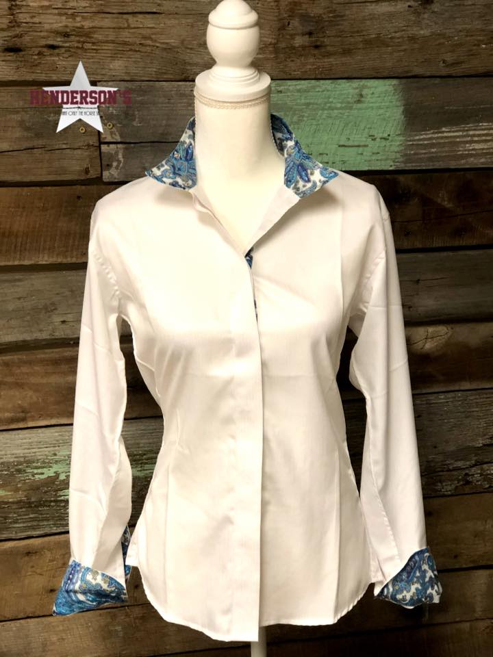 Herringbone Coolmax Wrap Collar Show Shirt Royal Highness