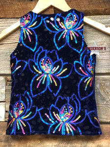 Load image into Gallery viewer, Navy Explosion &quot;Mini&quot;  Youth Show Vest Vest Cowgirl Junk Co.   